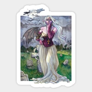 Lady of the night Sticker